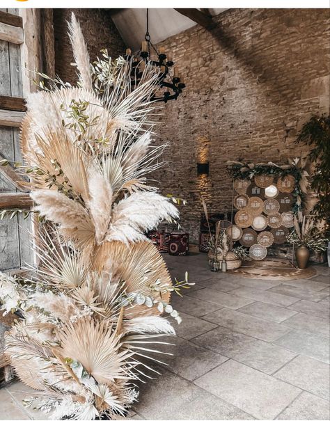 Feather Wedding Arch, Rustic Glam Wedding, Western Style Wedding, Western Glam, Grass Wedding, Stone Barns, Feather Wedding, Rustic Glam, Boho Theme