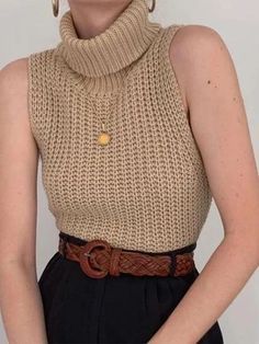 Knit Tops Outfit, Pola Top, Knitted Top Outfit, Tops Outfit, Crochet Sweater Pattern Free, Womens Crochet Patterns, Mode Crochet, Crochet Vest Pattern, Crochet Tops Free Patterns