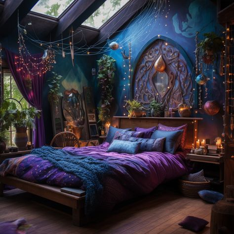 Baddie Rooms, Dream Scapes, Bohemian Rooms, Witchy Bedroom, Velvet Bedroom, Suite Room, Multifunctional Room, Dream Bedroom Inspiration, Lights Bedroom