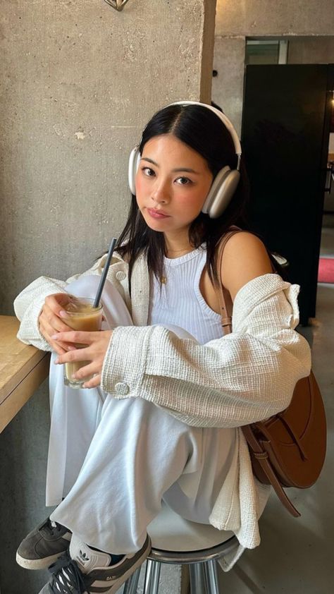 Apple Airpods, A Woman, Headphones