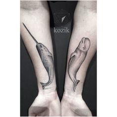 Narwal Tattoo, Narwhal Tattoo, Melbourne Tattoo, Whale Tattoos, Wicked Tattoos, Modern Tattoos, Best Tattoo Ideas, Narwhal, Skin Art