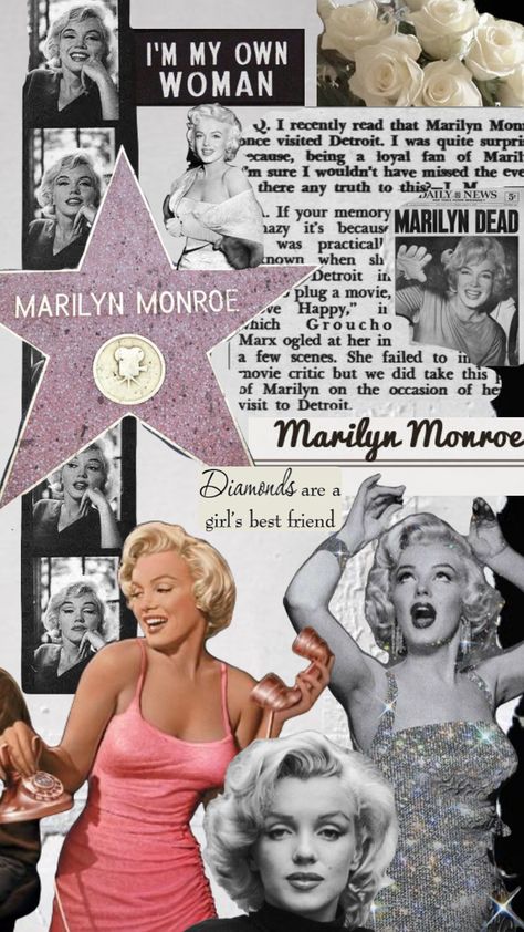 #marilynmonroe #marilynbackgrounds #backgrounds #wallpaper #mspris #marilyn #loves Maralin Munro, Vintage Hollywood Aesthetic, Hollywood Tattoo, Marilyn Monroe Diamonds, Marilyn Monroe Wallpaper, Visit Detroit, Marilyn Monroe Artwork, Marilyn Monroe Quotes, Marilyn Monroe Art