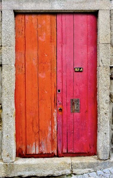 Pink Shots, Pink Door, Happy Buddha, Old Doors, Orange And Pink, Red Door, Fall Table, Unique Doors, Door Color