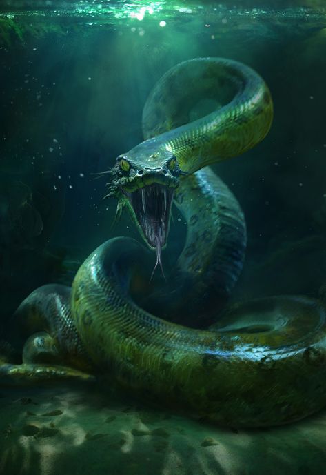 Aesthetic Printouts, Snake Monster, Big Cats Photography, Water Snake, Sea Snake, Giant Snake, Snake Wallpaper, Largest Snake, Sea Serpent