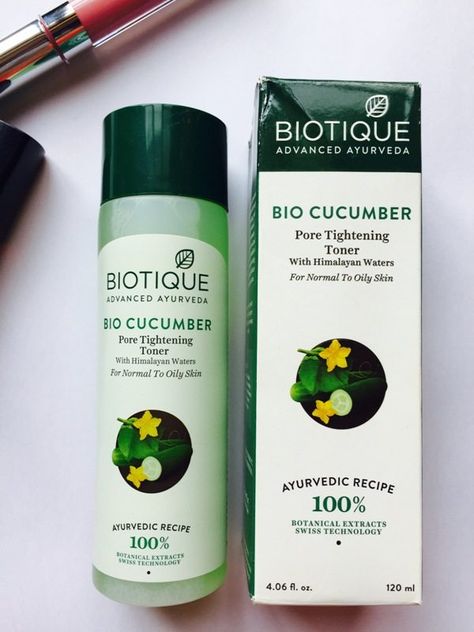 I hope you all are enjoying the rainy season. Today I am here with the review of the Biotique Bio Cucumber Pore Tightening Toner.  #biotique #toner #oilyskinBiotique Bio Cucumber Pore Tightening Toner Review https://www.glossypolish.com/biotique-bio-cucumber-pore-tightening-toner-review/ Cucumber Toner, Pore Tightening, Ayurvedic Recipes, Natural Beauty Care, Moisturizer For Oily Skin, Ayurvedic Herbs, Cystic Acne, Large Pores, Peppermint Oil