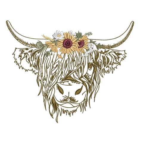 Highland Cow Tattoo, Cow Tattoo, Scottish Cow, Thanksgiving Harvest, Scottish Highland Cow, Cowgirl Art, Sunflower Tattoo, Animal Jokes, Flower Farm