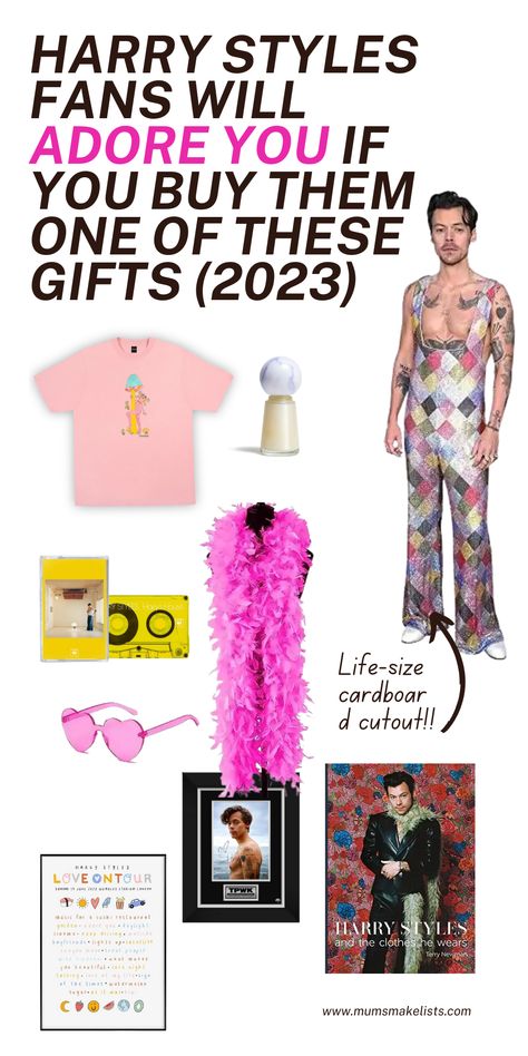 Looking for the perfect gift for a Harry Styles fan? Look no further! We've rounded up the best gifts to buy for any Harry Styles fan in 2023, whether it's for their birthday or Christmas. From Harry Styles concert tickets to Harry Styles merch and collectibles, we've got you covered. Check out our Harry Styles gift guide now and make their day extra special! Harry Styles Concert Tickets, Harry Styles Gifts, Gifts For 18th Birthday, Harry Styles Merch, Teen Christmas Gifts, Cool Gifts For Teens, Harry Styles Concert, Budget Gift, Clever Gift