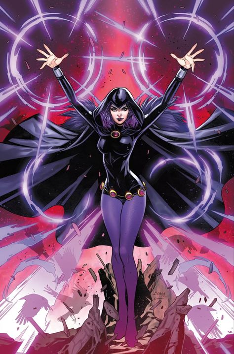 Raven Comics, Raven Fanart, Raven Cosplay, Teen Titans Fanart, Dc Comics Wallpaper, Teen Titan, Raven Art, Raven Teen Titans, Dc Comic Books