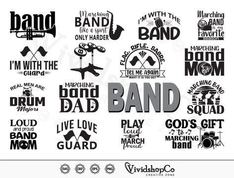 Marching Band Button Ideas, Marching Band Centerpieces, Marching Band Svg, Marching Band Gift, Band Svg, Svg Ideas, Band Mom, Diy Ornament, Band Camp