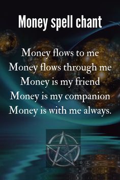 Money Spells Magic, Money Spells That Work, Good Luck Spells, Attraction Money, Money Spell, Witchcraft Spell Books, Money Spells, Wealth Affirmations, Secret Law Of Attraction