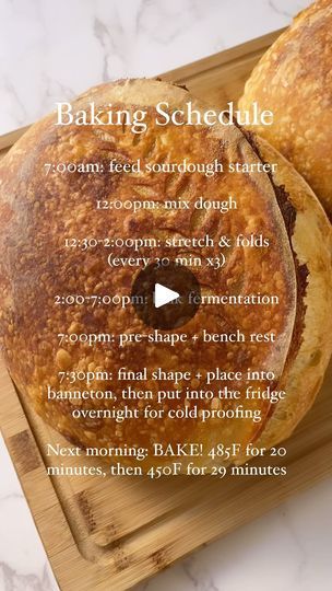 4.3K views · 425 reactions | **correction: 20 mins at 450F with Dutch Oven lid off - not 29 mins.**

This is one of my favorite schedules during Bake Days. 

If you want a free copy of my baking schedule, comment LINK below and I’ll send it to you. 

Do you have a preferred baking schedule?💫

#sourdough #sourdoughbread #sourdoughbaking #sourdoughbaker #sourdoughbakery #bakery #baker #microbakery #schedule | Mandy | self-taught sourdough baker | willdempseymusic · Original audio Sourdough Baking Schedule, Sourdough Schedule, Baking Schedule, Micro Bakery, Food Essentials, Starter Recipe, Bread Starter, Sourdough Starter Recipe, Dough Recipes