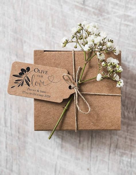 Jailey Wedding, Olive Oil Wedding Favors, Rose Gold Wedding Favors, Rustic Favors, Boxes Ideas, Favors Ideas, Rustic Wedding Gifts, Gift Wraps, Rustic Wedding Favors