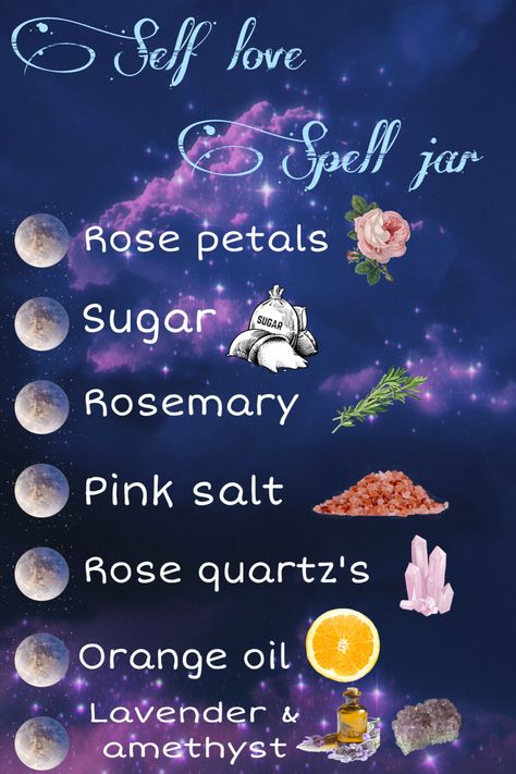 Herbs For Self Love, Self Love Spells, February Magick, Self Love Potion, Potion Spells, Self Love Spell Jar, Love Spell Jar, Self Love Spell, Witch Recipes