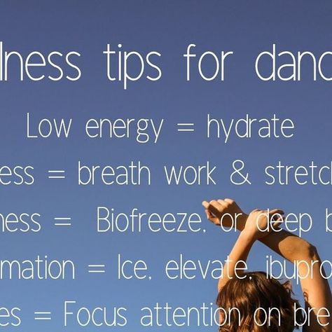 McKenna -Dancer & Teacher- on Instagram: "Wellness tips for dancers 🍭🌟🫶🏼

As dancers we need need to prioritize our own wellness 

We need to be able to perform and dance to the best of our ability 

Here’s some remedies to some common things we face as dancers 

What can you do better to help yourself? Let me know below🫶🏼🌟⬇️💌

#dancer #hydration #welldressed #wellnessjourney #dancecover #danccoaches #digitalmarketing #instadaily #danceteacherproblems #takecareofyourself #priority #youvegotit" Tips For Dancers, Teacher Problems, Help Yourself, Do Better, Low Energy, Wellness Tips, Take Care Of Yourself, Need This, We Need