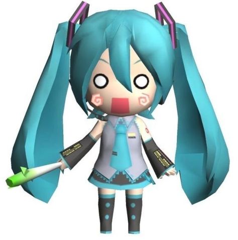 hatsune miku Hatsune Miku Chibi, Miku Chibi, Silly Drawings, Miku Hatsune Chibi, Badge Ideas, Phone Widgets, Kirby Stuff, Miku Hatsune Vocaloid, 3d Icons