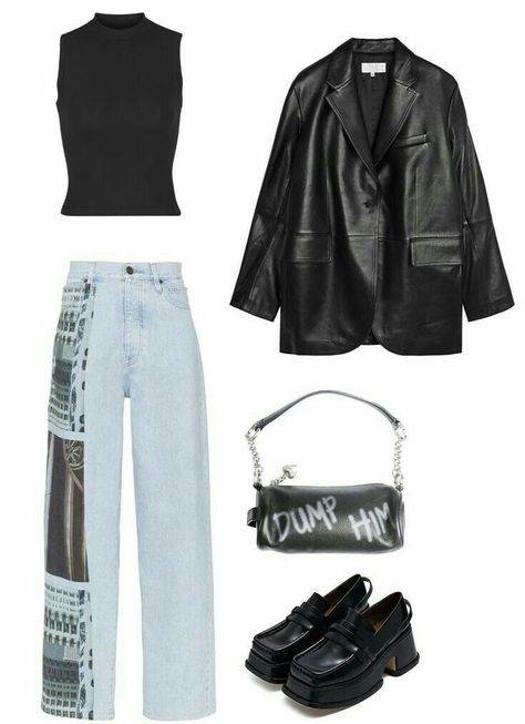 Outfit ideas 60s Outfit Ideas, 5sos Outfits, Normal Style, Look Grunge, Rockstar Gf, Dr Closet, Swaggy Outfits, Fits Inspo, Edgy Outfits