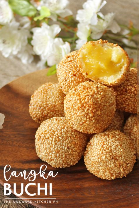 Langka Buchi Recipe Buchi Recipe, Sesame Balls, Filipino Recipes, Cereal, Quick Saves