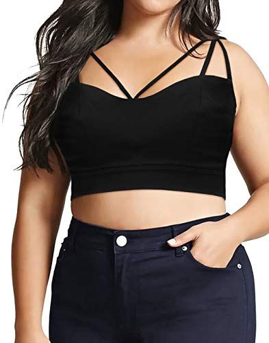 HDE Women's Plus Size Spaghetti Strap Cami Bralette Busti... https://www.amazon.ca/dp/B072BRRH27/ref=cm_sw_r_pi_dp_U_x_7EV3CbZ6XV1M6 Plus Size Teen, Layering Fashion, Crop Tops For Kids, Crop Top Lehenga, Crop Tops Online, Fall Layering, Strappy Crop Top, Crop Top Casual, Summer Crop Tops