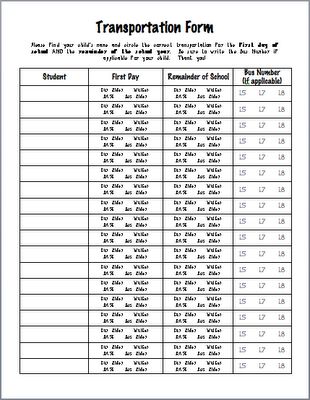 Student Transportation Form....one page. Much easier to find out who is going where especially for the first day. Transportation Form, Teacher Forms, School Forms, Teacher Freebies, I Am Exhausted, Back To School Night, Parent Teacher Conferences, School Opening, Work Time