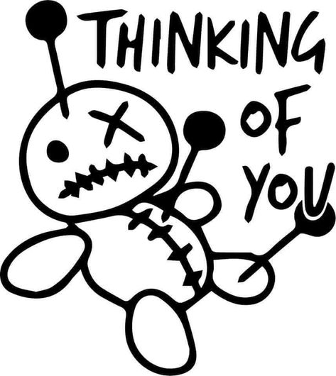 Funny Vinyl Decals, White Drawing, Voodoo Dolls, Diy Cricut, Cricut Craft Room, Sarcastic Quotes Funny, Black And White Drawing, Cricut Projects Vinyl, Sarcastic Quotes