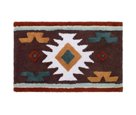 Avanti Navajo Dance Bath Rug | Bealls Florida Tufting Art, Decorating Bathroom, Target Rug, Southwestern Decorating, Bath Mat Sets, Shower Curtain Hooks, Bath Mat Rug, Southwestern Style, Designer Shower Curtains