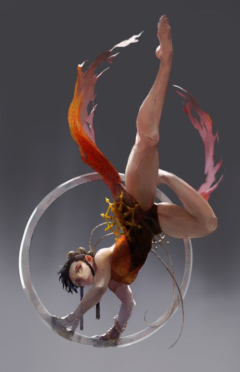 Circus Performer Pose Reference, Fantasy Acrobat, Female Acrobat, Fantasy Circus, Circus Acrobat, Akali League Of Legends, Aerial Acrobatics, 캐릭터 드로잉, Concept Art Drawing