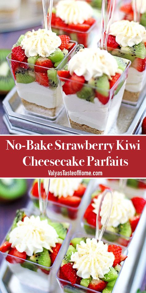 Holiday Parfait Desserts, Cheesecake Parfaits No Bake, Summer Dessert Cups, Small Parfait Desserts, Strawberry Cups Dessert, Easter Parfait Dessert Recipes, Easter Parfait Cups, Gluten Free Parfait Desserts, Summer Parfait Desserts