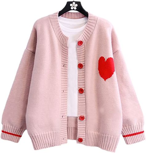 Heart Cardigan, Knit Outerwear, Seaside Beach, Cute Cardigans, Heart Sweater, Valentine's Day Outfit, Knitted Coat, Leggings Casual, Sweater Brands