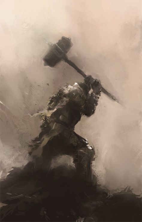 Old Warrior Aesthetic, Knight With Hammer, Show No Mercy, Kill Them All, Old Warrior, No Mercy, Aesthetic Art, Fantasy Art, Sci Fi