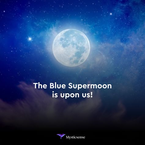 Tonight is a blue supermoon - the second full moon in the month of August. It is also extra close to the earth, making it appear ‘super big’. This means that the energies of tonight’s moon might also be extra loud. Further, this uncommon blue supermoon is in the sign of Pisces, which is known for its psychic gifts and deep emotions! Take advantage of tonight's rare lunar phase by making moon water or moon chords that you can use throughout the year to connect with this powerful energy. Blue Supermoon, Psychic Gifts, Moon Water, Deep Emotions, August Month, Month Of August, Astrology And Horoscopes, Lunar Phase, Powerful Energy