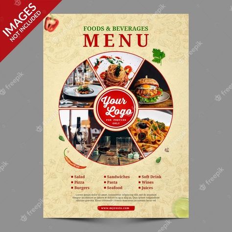 Pasta Delivery, Menu Cover Design, Restaurant Menu Covers, Front Cover Designs, Front Page Design, Restaurant Flyer, Food Banner, Food Menu Design, Menu Cover