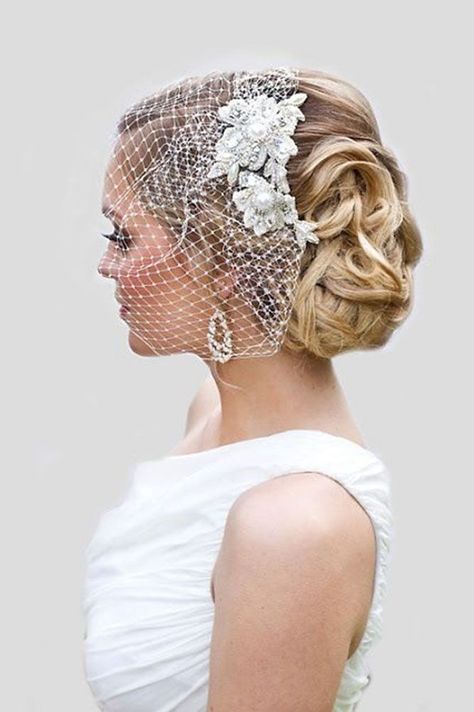 pinterest wedding hairstyles classik updo with net veil perlebridal #weddinghairstyles Hairstyles Pinterest, Hairstyle For, Lace Headpiece, Vintage Veils, Pinterest Wedding, Vintage Wedding Hair, Fascinator Hairstyles, Wedding Veils Lace, Wedding Hairstyles With Veil