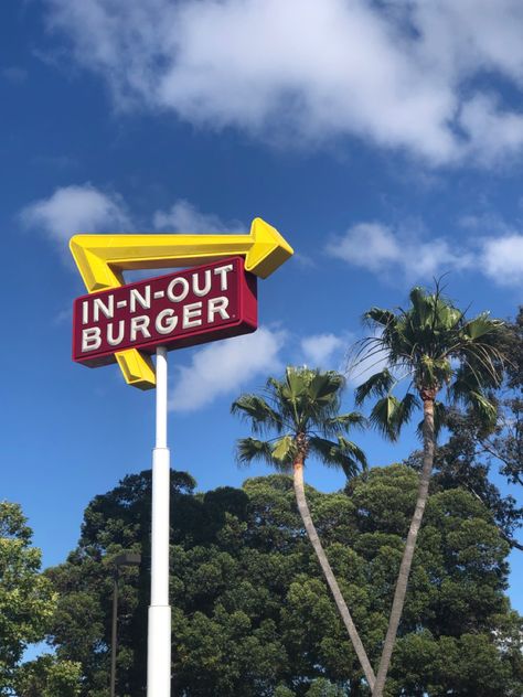 In Out Burger Aesthetic, Innout Burger Aesthetic, In And Out Burger Aesthetic, Fastfood Aesthetic, Innout Burger, Burger Aesthetic, In And Out Burger, Hipster Aesthetic, Summer California