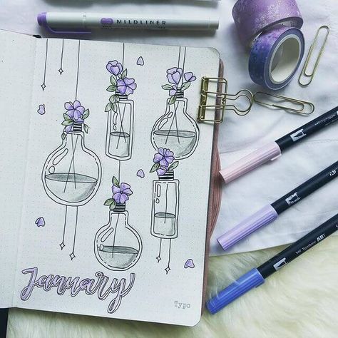 January Bullet Journal Cover, Bullet Journal Cover Page Ideas, Journal Cover Page Ideas, Cover Page Ideas, Journal Cover Page, Bullet Journal Cover, January Bullet Journal, Pinterest Hacks, Bullet Journal Quotes