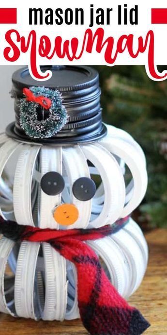 Jar Lid Pumpkins Diy, Mason Jar Lid Pumpkin Diy, Mason Jar Ring Pumpkin Diy, Mason Jar Ring Snowman, Canning Ring Snowman, Pumpkin Made Out Of Mason Jar Lids, Mason Jar Lid Snowman, Snowman Mason Jar Lids, Canning Jar Ring Snowman