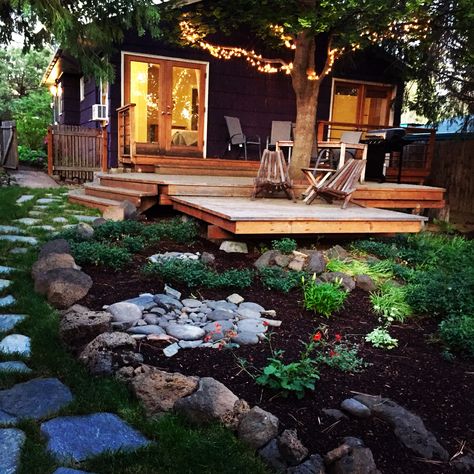 Bend Oregon Homes, Pnw Backyard, Oregon Backyard, Backyard Landscapes, Backyard Structures, Airbnb Ideas, Backyard Getaway, Backyard House, Adventure Bucket List