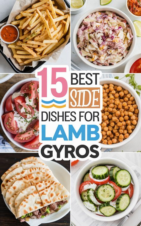 Don't settle for boring sides with your lamb gyros – try these mouthwatering options instead! 🍽️🤩 #gyrolicious #foodinspiration #yum Gyro Side Dish, What To Serve With Lamb, Side Dishes For Lamb, Lamb Side Dishes, Creamy Dips, Mediterranean Appetizers, Lamb Gyros, Braised Lamb Shanks, Savory Sides