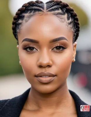 Short Natural Haircuts For Black Women With Round Faces « Only Hairstyles Natural Cornrow Hairstyles For Black Women, Natural Haircuts For Black Women, Cornrows Ponytail, Box Braids Short, High Top Fade Haircut, Natural Cornrow Hairstyles, Top Fade Haircut, Women With Round Faces, Embrace Natural Hair