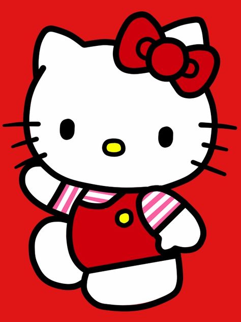 Red Hello Kitty Wallpaper, Disney Characters Pictures, Red Hello Kitty, Christmas Ornament Template, Hello Kitty Imagenes, Hello Kitty Photos, Walt Disney Characters, Ornament Template, Hello Kitty Images