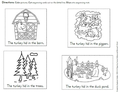 Aloha Kindergarten!: Run, Turkey, Run! Teaching Thanksgiving, Sequence Writing, Turkey Run, November Ideas, Thanksgiving Kindergarten, Thanksgiving School, Thanksgiving Classroom, Sequencing Cards, Kindergarten Language Arts