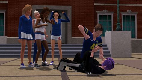 Mod The Sims - Bully -- 9 fighting poses Sims 4 Bully Poses, Sims4 Poses, Sims Ideas, Ts4 Cc, Sims Mods, 4 Kids, Custom Content, Sims 3, Sims Cc