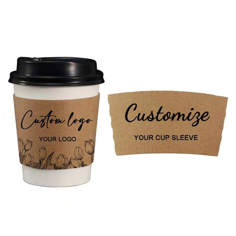 PRICES MAY VARY. Fit for 12 oz -20 oz Cups: Coffee sleeves are Perfect for 10, 12, 16 and 20oz cups, most cups will work with these cup sleeves. High Quality: Coffee Cups sleeves are made of sturdy Brown Paper Material and very sturdy and tight where it connects, making it hard to disconnect. The Coffee Cup Sleeve are crafted and designed for your convenience, making it possible to take your favorite hot or cold beverage with you wherever you go and keeping yourself as well as your drink safe. T Lover Wedding, Cowboy Coffee, Disposable Coffee Cups, Gift For Coffee Lover, Coffee Party, Cocoa Tea, Custom Coffee Cups, Cup Sleeves, Coffee Cup Sleeves