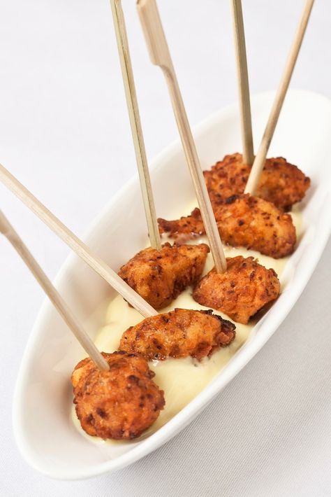 This wonderfully simple crispy chicken canapé recipe from Marcus Wareing is perfect for when you need an impressive party snack but are short on time. Food Canapes, Canapes Ideas, Easy Canapes, Party Canapes, Marcus Wareing, Shop Shelf, Christmas Canapes, Canapes Recipes, Tapas Dishes