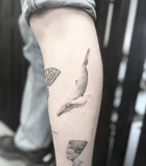 Oceanlife whale realistic tattoo Realistic Whale Tattoo, Whale Tattoo, Whale Tattoos, Realistic Tattoo, Tattoos