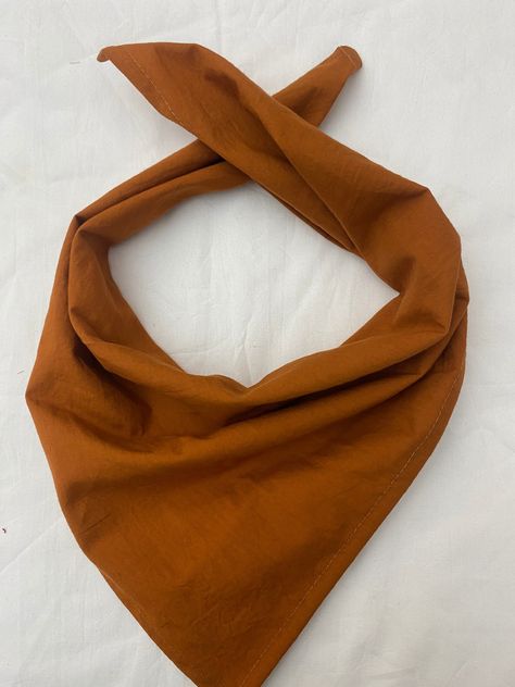 Cinnamon Rust Cotton Bandana 100% cotton. Small Cotton Dupatta Cotton Bandana for Men, Women, Kids Gift for Her by BLOCKPRINTARTCrafts on Etsy Bandana For Men, Cotton Dupatta, Cotton Bandanas, Cotton Quilting Fabric, Water Absorption, Warm Scarf, Rolled Hem, Quilting Fabric, Square Scarf