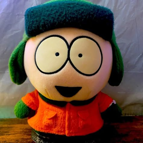 South Park Kyle 1998 Plush Vintage 10 Inch Doll NEW w/ Tags Fun-4-All South Park Plush Pattern, Kyle Broflovski Plush, Kyle Plushie South Park, Southpark Plush, Southpark Plushies, Kyle Plush, South Park Plushies, South Park Toys, South Park Plush