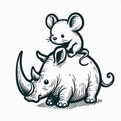 A cute mouse on a rhinoceros horn, in a simple sketch style. - Image Creator in Bing Rhino Sketch, Rhinoceros Drawing, Reference Ideas, Simple Sketch, Sketch Style, Cute Mouse, Sketches Easy, Bing Images, Horn