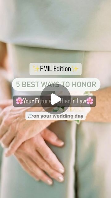 Atlanta Wedding Planner and Decorator on Instagram: "✨HOW DO YOU HONOR YOUR FMIL?✨ ⤵️ Comment “FMIL” for the 5th and most THOUGHTFUL 💡 

On your wedding day, you may decide to honor people who are important to you. In general, couples honor lost loved ones, mothers, dads but rarely, the future mother in laws. 

For those who want thoughtful ways to honor their FMIL, I got you! And I am also including the notes to go with it 😉 so time to hit that SAVE BUTTON 🌸

🙌🏽Honoring your FMIL on your wedding day is a thoughtful gesture that can strengthen your relationship. 

Here are 5 ideas and the notes to go along with it. 

1. 💛Speech or Toast:**
 - This heartfelt moment expresses deep gratitude and shares personal anecdotes, making it a meaningful highlight.

💛To the woman who raised the Lost Love, New Mothers, Atlanta Wedding, I Got You, On Your Wedding Day, Atlanta, Wedding Planner, First Love, Wedding Day