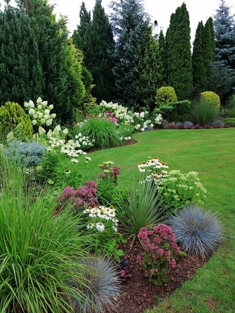 Front Lawn Landscaping, Fall Garden Vegetables, Recycled Garden, Outdoor Gardens Design, Backyard Garden Design, Garden Landscape Design, Garden Yard Ideas, Front Yard Garden, Garden Borders