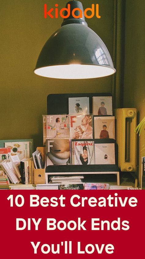 10 Best Creative DIY Book Ends You'll Love Diy Bookends, A Stack Of Books, Book Ends, Crafty Kids, Felt Tip, But Why, Diy Book, Stack Of Books, Arts And Crafts For Kids